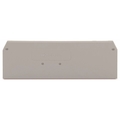 Wago TERMINAL BLOCK END COVER, 5MM SPRING MULTI, 2CON-2CON GREY 280-314